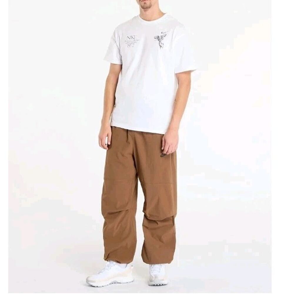 Nike Tech Size Large Woven Oversized Pants Brown Black HM7158-235 Men’s - Picture 9 of 10